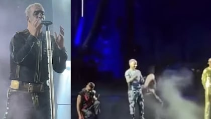 Watch: RAMMSTEIN's TILL LINDEMANN Falls On Stage In Lithuania